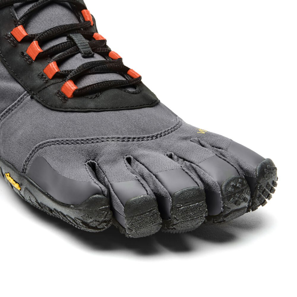 Vibram FiveFingers Heren V-Trek Insulated - Bergschoenen Zwart/Grijs/Rood - 738059PVF